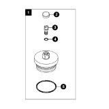 Toto THU3026  Valve Cover Set for 1.28 GPF TMT1LN Series, N/A