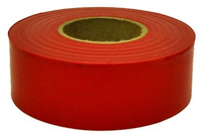 Vise Grip HAN17021 (144) Rolls Hanson 300 ft RED Vinyl Flagging Tape / Marking Ribbon