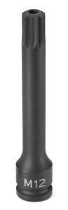 Grey Pneumatic GRE11144ST 3/8" Drive x M14 Tamper Proof Triple Sq. 4" Length