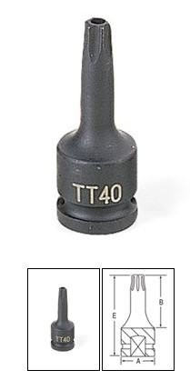 Grey Pneumatic GRE1130TT 3/8" Dr. x TT30 Tamper Proof Star Driver