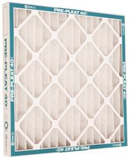 FLANDERS® MERV 8 PRE-PLEAT 40 LPD STANDARD-CAPACITY COTTON / SYNTHETIC AIR FILTER, 14X18X1 IN. FLANDERS 80055,011418