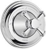 Toto TS220X#BN  Vivian Three-Way Diverter Trim with Off-Cross Handle, Brushed Nickel