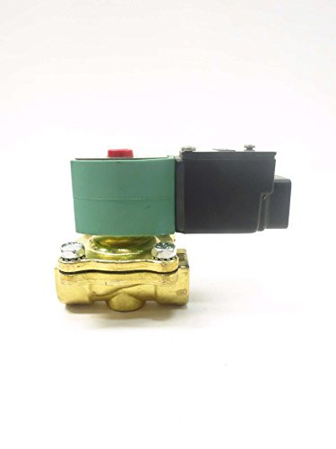ASCO 77021 -120/60,110/50 Brass Body Pilot Operated General Service Solenoid Valve, Wiring Box, Screw Terminals, Class F, 1/2" Pipe Size, 2-Way Normally Closed, Nitrile Butylene Sealing, 5/8" Ori