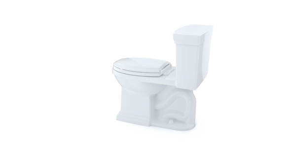 Toto MS814224CEFG#01  Promenade II One-Piece Elongated 1.28 GPF Universal Height Toilet with CeFiONtect, Cotton