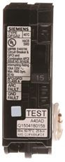 SIEMENS SINGLE-POLE DUAL FUNCTION PLUG-IN AFCI/GFCI CIRCUIT BREAKER, 15 AMP, 10 KAIC, QFGA2 UL TYPE SIEMENS Q115DF