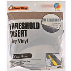 THERMWELL 471065 Frost King Replacement Vinyl Insert for Aluminum Threshold, Grey, 1-7/8" x 36"