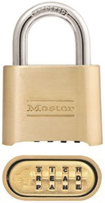 MASTERLOCK 110074 MASTERLOCK Padlock, Set Your Own Combination Lock, 2 in. Wide,