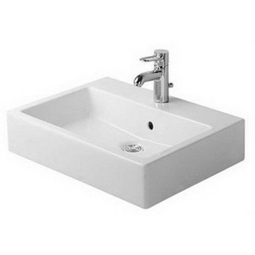 Duravit Vero Washbasin 60 Cm With Of, With Tp, 1 Th White Duravit 0454600000