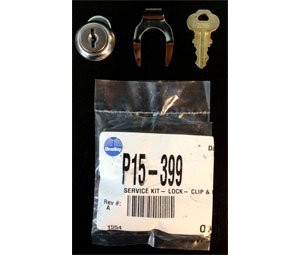 Bradley P15-399  Set of Replacements P10-558 Lock, Clip, & Key Kit