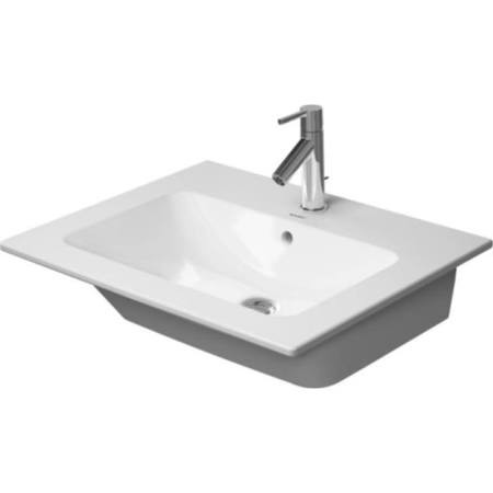 Duravit 2336630000 Furniture basin 630mm ME by STARCK white, with OF, with TP, 1 TH