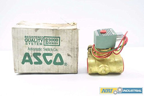 ASCO 8210G8 RED-HAT II 5-150PSI GAS 120V-AC 1-1/4 IN NPT SOLENOID VALVE B424103