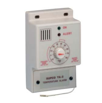 Supco TA2 TA-2F-110 Surface-Mount Refrigeration Alarm temperature range -10 - 80F, 110V