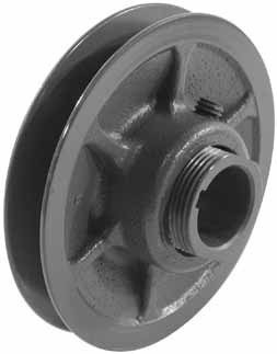 Browning 1VP44X 1 1/8 Variable Pitch Sheave, 1 Groove, Finished Bore, Cast Iron Sheave, for 3L, 4L or A, 5L or B Section Belt