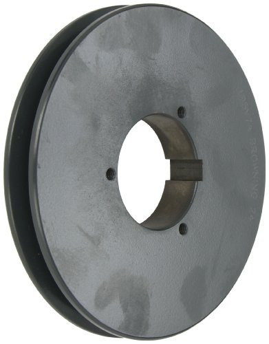Browning 1B5V74 Split Taper Sheave, Cast Iron, 1 Groove, A, B or 5V Belt, Uses B Bushing