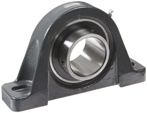 Browning VPS-239 AH Pillow Block Ball Bearing, 2 Bolt, Air Handling Duty, Setscrew Lock, Contact and Flinger Seal, Cast Iron, Inch, 2-7/16" Bore, 2-3/4" Base To Center Height