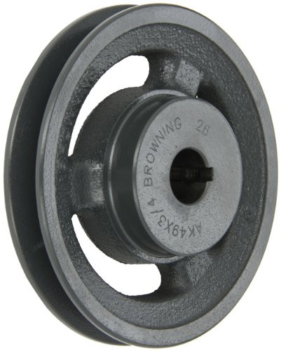 Browning AK49X3/4 Finished Bore Sheave, 3/4" Bore, Uses 3L, A Belt, 1 Groove