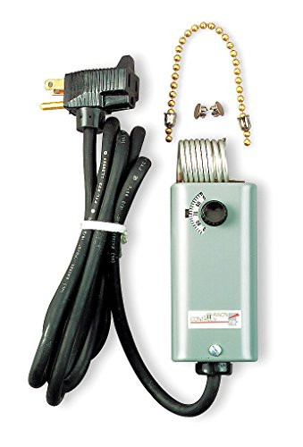 Johnson Controls A19BAG-1 Plug In Line Voltage Mechanical Thermostat, Heating Only, 120VAC