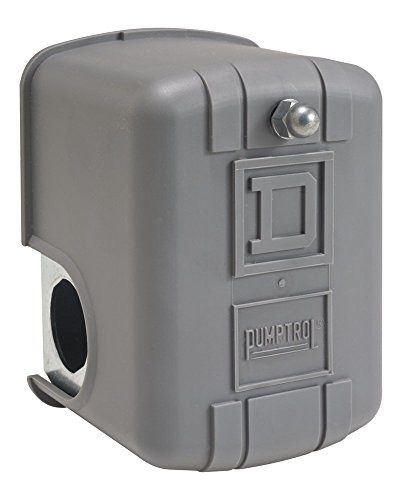 SCHNEIDER ELECTRIC 9013FHG9J43X Square D by Air-Compressor Pressure Switch, 80 psi Set Off, 20 psi Fixed Differential, 1/4" NPT External, 2-Way Release Valve