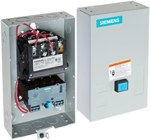 SIEMENS 14DUE32BA Heavy Duty Motor Starter, Solid State Overload, Auto/Manual Reset, Open Type, NEMA 1 General Purpose Enclosure, 3 Phase, 3 Pole, 1 NEMA Size, 10-40A Amp Range, A1 Frame Size, 110-120/220-240 at 60Hz Coil Voltage