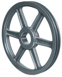 Browning 1B5V60 Split Taper Sheave, Cast Iron, 1 Groove, A, B or 5V Belt, Uses B Bushing