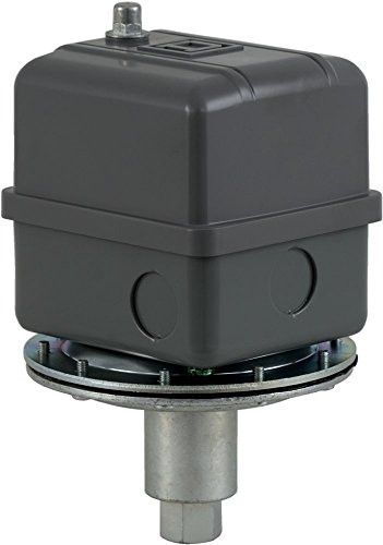 SCHNEIDER ELECTRIC 9016GVG1J10 Square D 9016 Commercial Electromechanical Vacuum Switch, NEMA 1, DPDT, 5-25 in. of Hg Cut-Out Range, 16.5-25 in. of Hg Settings