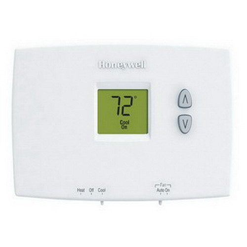 Honeywell TH1110DH1003 Horizontal PRO 1000 Non-Programmable Thermostat - Backlit, 1H/1C, Dual Powered