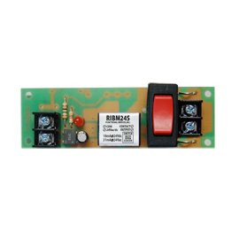 Functional Devices RIBM24S 4.00" Track Mount Pilot Relay, 15 Amp SPST, Override with 24 Vac/Dc Coil
