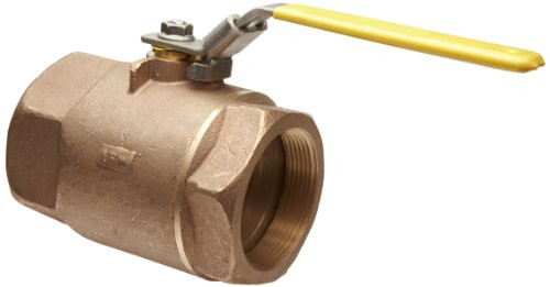 CONBRACO 70-108-27 Apollo 70-100 Series Bronze Ball Valve, Two Piece, Inline, Latch-Lock Lever, 2" NPT Female