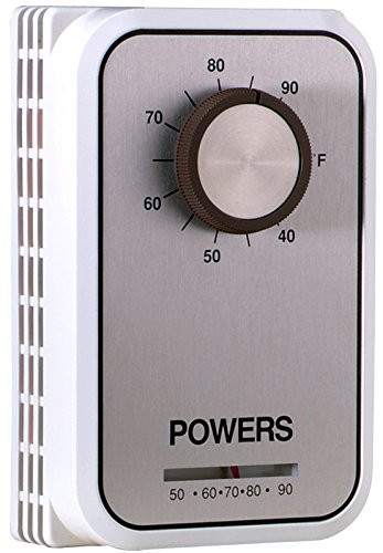 SIEMENS 134-1084 Heating/Cooling Line Voltage Room Thermostat with Set Point Knob, Beige