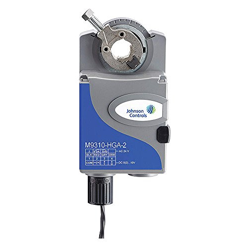 Johnson Controls M9310-HGA-2 - - 24VAC/DC Floating 1 SPDT or 2 SPDT Damper Actuator, -22 to 140 F, 89 in.-lb., 90 sec.