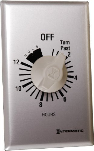 Intermatic FF12HHC 12Hr SPST SpringWnd Tmr W/Hold 12Hr SPST SpringWnd Tmr W/Hold