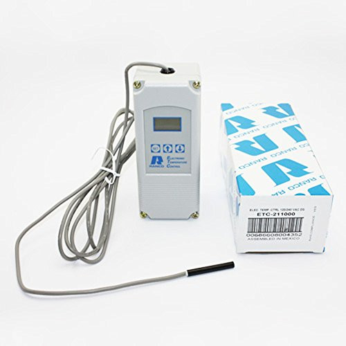Ranco ETC-211000-000 Line Voltage Thermostat, 120/208/240VAC, 2 Stage