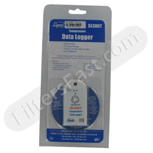 Supco SL300T Miniature Data Logger, Temperature, 3" Length x 1-19/32" width x 19/32" Height