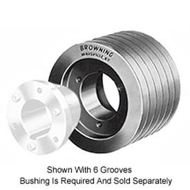 Browning 4C96R Split Taper Sheave, Cast Iron, 4 Groove, C Belt, Uses R1 Bushing