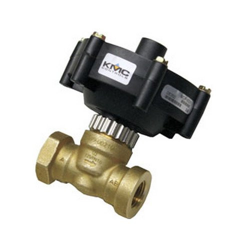 KMC Controls VCZ-4102BMBD 1/2 inch Two-Way Pneumatic Zone Control Valve with 3-8 PSI Actuator (2.5 Cv)