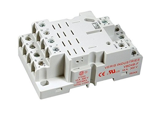 Veris Industries VBD4B-F Socket For Relay 4PDT