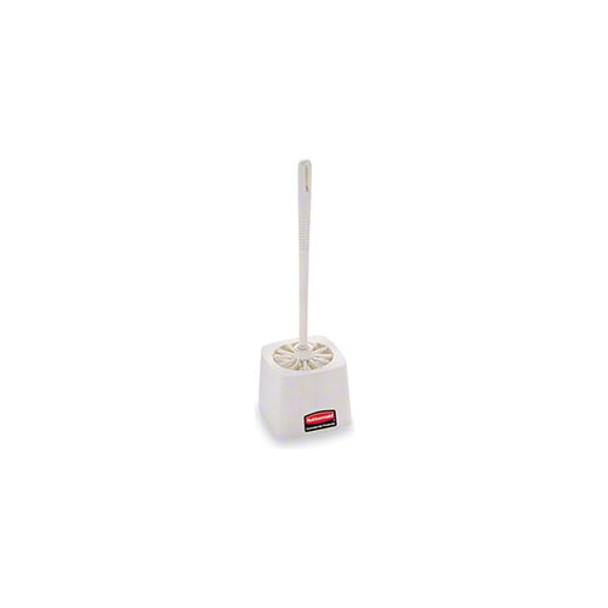 Rubbermaid FG631100 Toilet Bowl Brush Holder, White, Plastic - 5