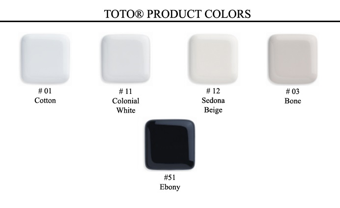 Toto Toilet Colors - Home Essentials Direct