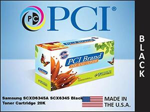 PCI Brand Remanufactured Toner Cartridge Replacement for Samsung SCXD6345A SCX6345 Black Toner Cartridge 20K Yield