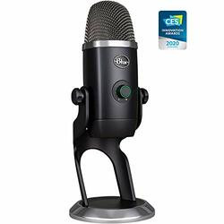 Blue Yeti X Professional Condenser USB Microphone (Dark Gray) with High-Res Metering, LED Lighting and Blue VO!CE Effects Bundle with Polsen Studio Monitor Headphones, 4-Port USB Hub, and Pop Filter