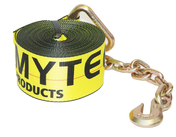 3 in. x 30 ft. Winch Strap with Chain Anchor