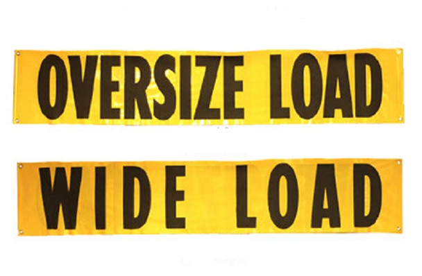 Reversible Wide Load/Oversize Load 18" x 84"