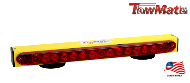 TowMate 22" Yellow WIRELESS TOW LIGHT for WRECKER, TOW TRUCK, CAR HAULER