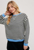 Black Striped Ivy Sweatshirt