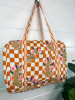 Gold Checkered Jaguar Weekender