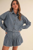 Sara Striped Denim Set