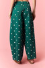 Hunter Green Dottie Barrel Pants