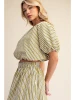 Sunrise Balloon Crop Top Yellow