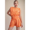 Dreamsicle Top Orange Stripe