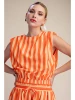 Dreamsicle Top Orange Stripe